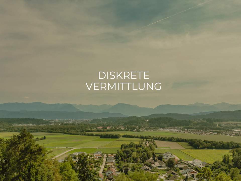 Herrschaftliches Anwesen (9286 m2) in Emmersdorf mit Blick auf Klagenfurt und Karawanken