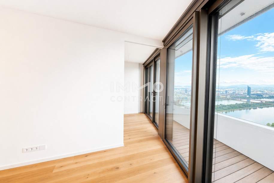 DANUBEFLATS: Premium Living - Edle 2-Zimmer-Wohnung in 40. Stock, Wohnung-kauf, 680.000,€, 1220 Wien 22., Donaustadt