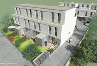 PROVISIONSFREIE BAUTRÄGERLIEGENSCHAFT - TRAUMGRUNDSTÜCK INKL. PROJEKTPLANUNG MIT BAUGENEHMIGUNG FÜR 8 REIHENHÄUSER MIT TERRASSEN UND EIGENGÄRTEN - SHAREDEAL MÖGLICH