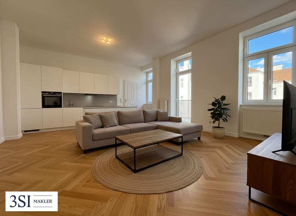 Altbau trifft Design – Traumhafte 3-Zimmer-Wohnung frisch saniert mit hofseitigem Balkon