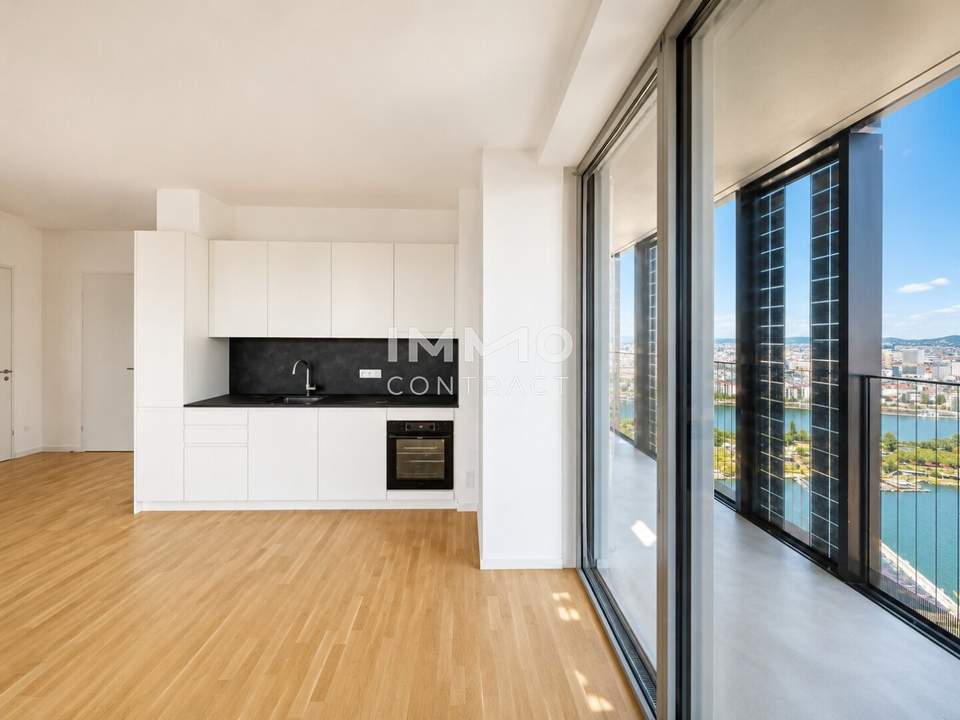 38. Etage inkl. 39qm Loggia: Premium Wohnen im DC2 Tower - U1 Donauinsel