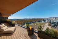 Leben wie im Luxus-Hotel mit Roof-Top-Pool und Concierge-Service - Unverbaubarer Weitblick über den Grünen Prater vom 25. Stock