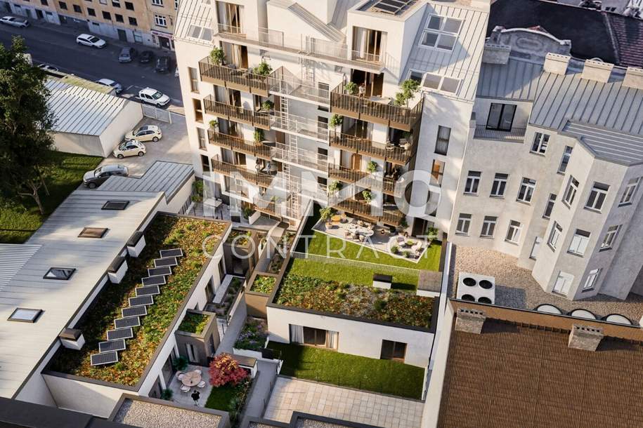 ERSTBEZUG mit großer Terrasse im Innenhof – moderne 2-Zimmer-Wohnung, Wohnung-kauf, 345.700,€, 1220 Wien 22., Donaustadt