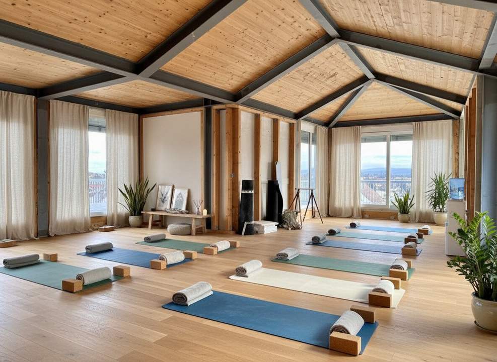 Yogastudio, Fitnessraum oder Seminarraum im medizinischen Bereich | über den Dächern Hainburgs | inkl. Rundumterrasse ca. 136m²