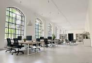 Modernes Loft-Büro in historischer Seidenfabrik – einzigartiger Backsteincharme &amp; hochwertige Ausstattung