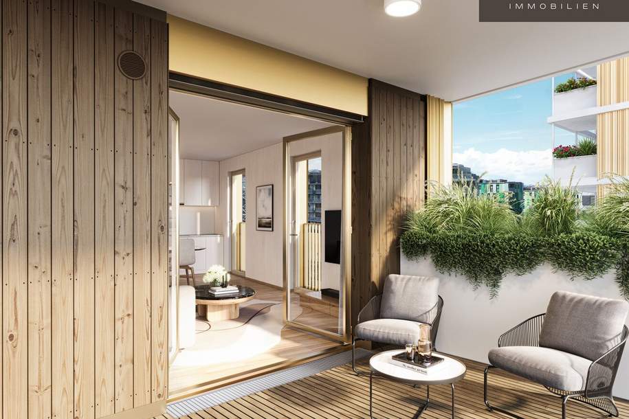 | ZWEI ZIMMER | BALKON | NATÜRLICH DRAUSSEN | BAUFELD 14A | EIGENNUTZER | FERTIGSTELLUNG 2027 | VILLAGE IM DRITTEN, Wohnung-kauf, 410.000,€, 1030 Wien 3., Landstraße