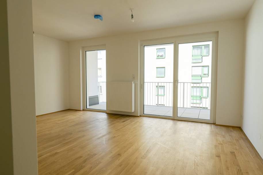 Neubauwohnung gleich beim Reumannplatz – 2-Zimmerwohnung mit Balkon, hell und freundlich!, Wohnung-miete, 1.027,76,€, 1100 Wien 10., Favoriten