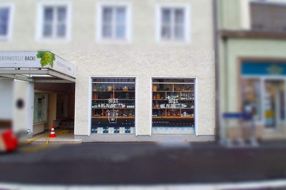 Kompaktes Geschäftslokal mit großer Auslagenfront in der Franz Josef Straße, Gewerbeobjekt-miete, 1.312,20,€, 5020 Salzburg(Stadt)