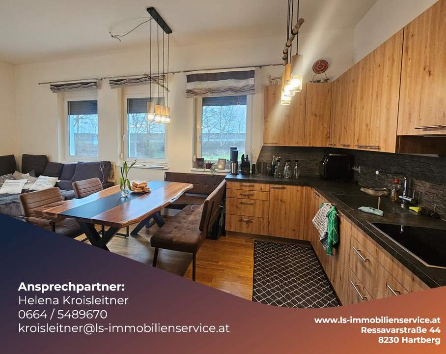 Geräumige, barrierefreie 4-Zimmer-Wohnung mit Garten und Doppelcarport in Lafnitz