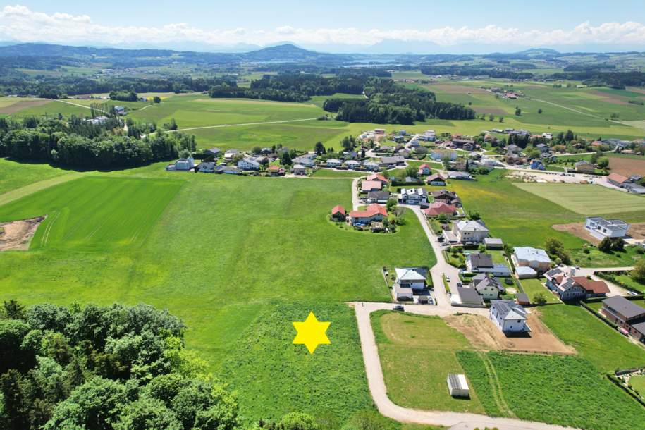 Baugrundstück mit Panoramablick, Grund und Boden-kauf, 183.300,€, 5232 Braunau am Inn