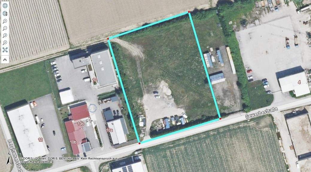 Grundstück zu vermieten oder auf Baurecht B Widmung - alle Gewerke möglich