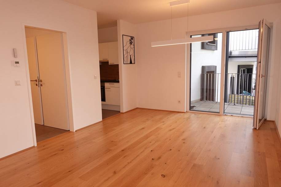 HOFSEITIGE 2 Zimmer BALKON-Neubauwohnung mit IDEALER Aufteilung - Nahe U6 Thaliastraße, Wohnung-miete, 1.149,00,€, 1160 Wien 16., Ottakring