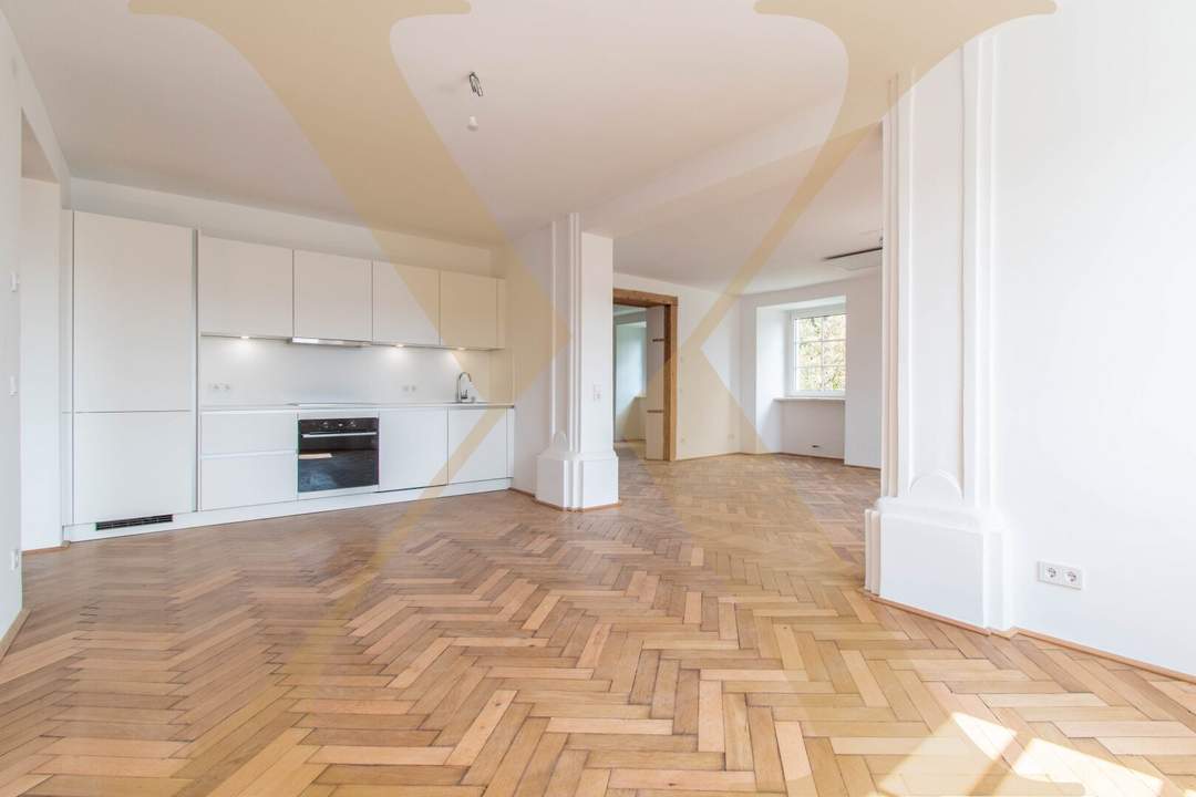 ERSTBEZUG nach Sanierung! Charmante 3-Zimmer-Wohnung mit 2 Bädern im Painherrnhof in Leonding zu vermieten!