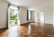 Herrschaftliche Villa in ruhiger Lage | Gartenwohnung mit ca. 4,40 m Raumhöhe | sanierungsbedürftig | Parkplatz | U-Bahnnähe