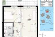 Urbaner Wohnkomfort in grüner Idylle - Hochwertige 2-Zimmer-Wohnung mit großzügiger Freifläche!