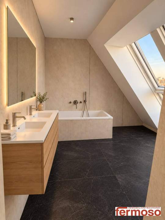 2-Zimmer-Gartenwohnung mit 28,41 m² Freifläche Luxusaustattung