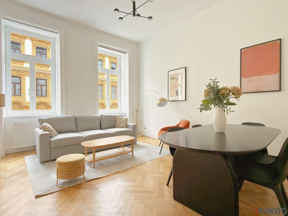 3-Zimmer Altbauwohnung mit moderner Einbauküche | Balkonerrichtung im Preis inkludiert