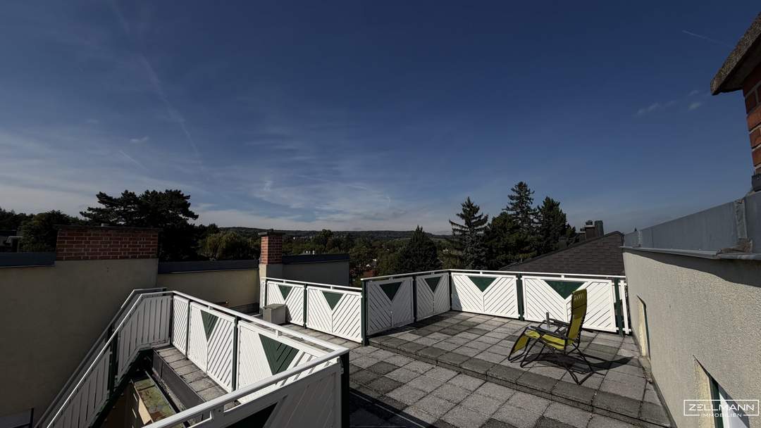 Stilvolle Dachgeschossresidenz in historischer Villa – Terrassen, Privatsphäre und Lebensqualität in Wien-Mauer | ZELLMANN IMMOBILIEN