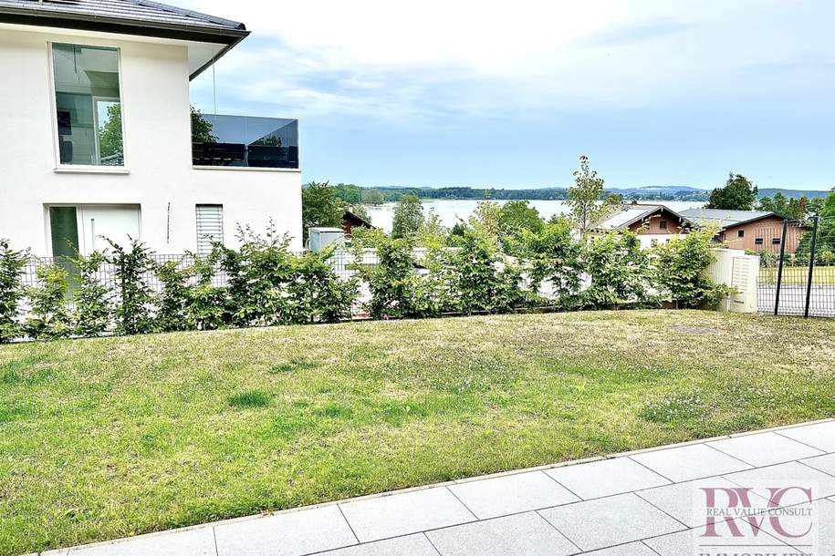 Exklusive Gartenwohnung mit herrlichem Seeblick – Ruheoase am Mattsee nahe dem charmanten Ortskern, Wohnung-miete, 1.250,00,€, 5163 Salzburg-Umgebung