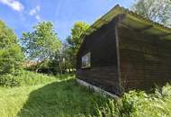 Landwirtschaftliche Fläche mit Waldgrundstück und Gebäude