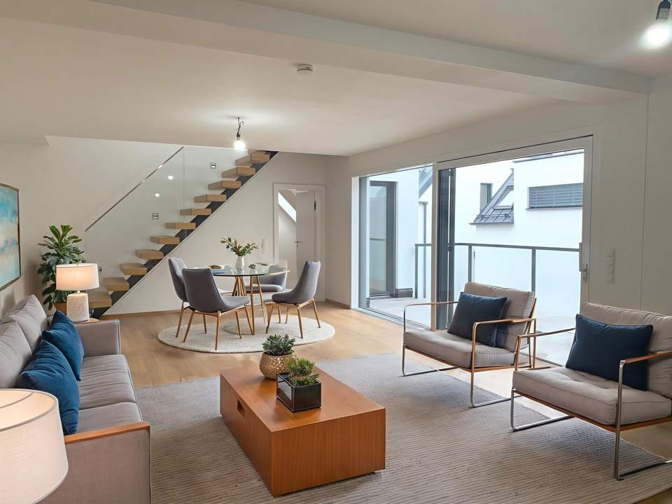 1130! ANLAGEOBJEKT in Hietzinger Villengegend! Modernes 3-Zimmer Eigentum mit Balkon und Dachterrasse! BEFRISTET VERMIETET!