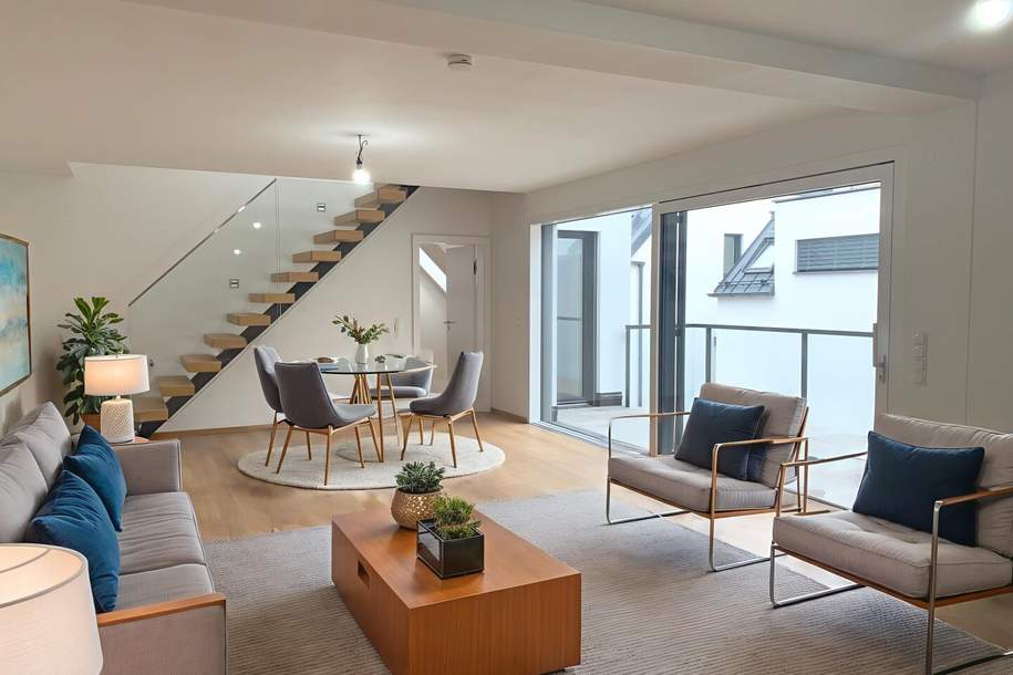 1130! ANLAGEOBJEKT in Hietzinger Villengegend! Modernes 3-Zimmer Eigentum mit Balkon und Dachterrasse! BEFRISTET VERMIETET!, Wohnung-kauf, 878.704,€, 1130 Wien 13., Hietzing
