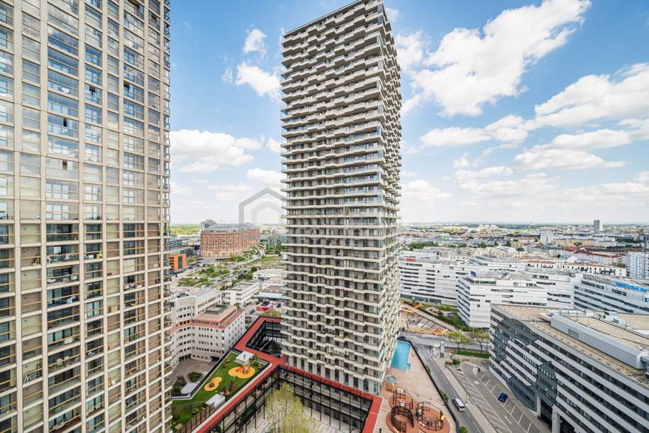 Helles 2-Zimmer-Apartment im 18. Stock mit Südbalkon – voll möbliert, all-inclusive | 1030 Wien, Wohnung-miete, 1.870,00,€, 1030 Wien 3., Landstraße