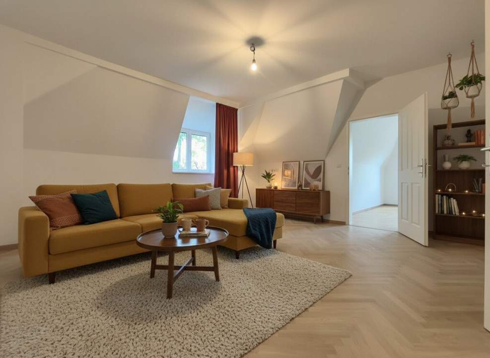 Für Ruhesuchende - 3-Zimmer-Dachgeschosswohnung im grünen 13. Bezirk – Nahe Lainzer Tiergarten