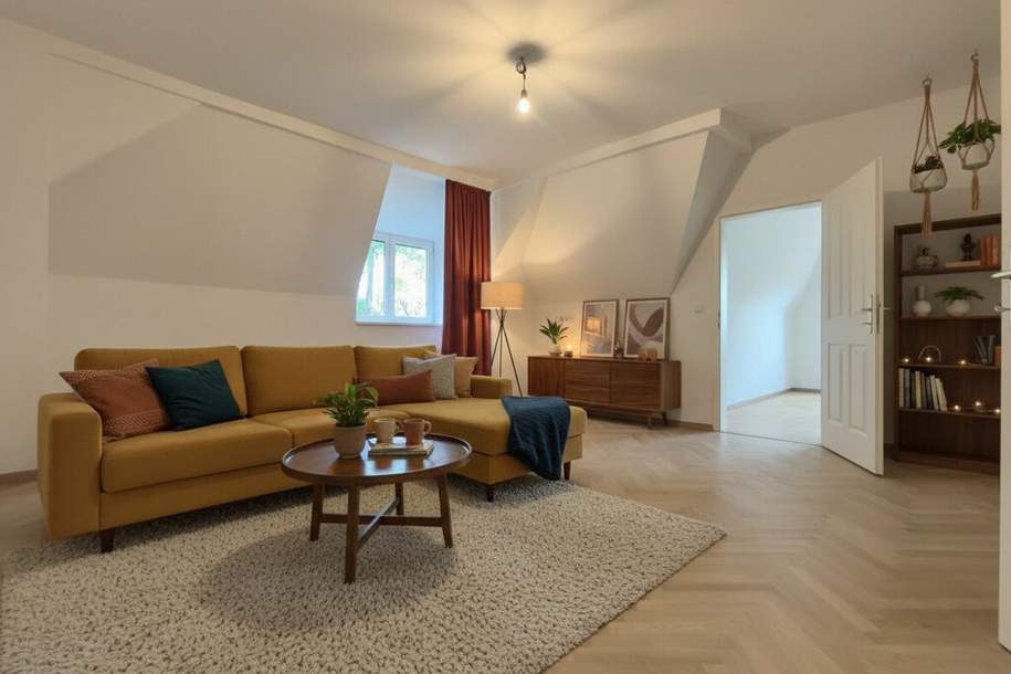 Für Ruhesuchende - 3-Zimmer-Dachgeschosswohnung im grünen 13. Bezirk – Nahe Lainzer Tiergarten, Wohnung-kauf, 699.000,€, 1130 Wien 13., Hietzing
