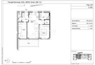 Erstbezug 01.10.2026: Geförderte 3 Zimmer Wohnung mit Balkon - Tiergartenweg 32d - Top 32d