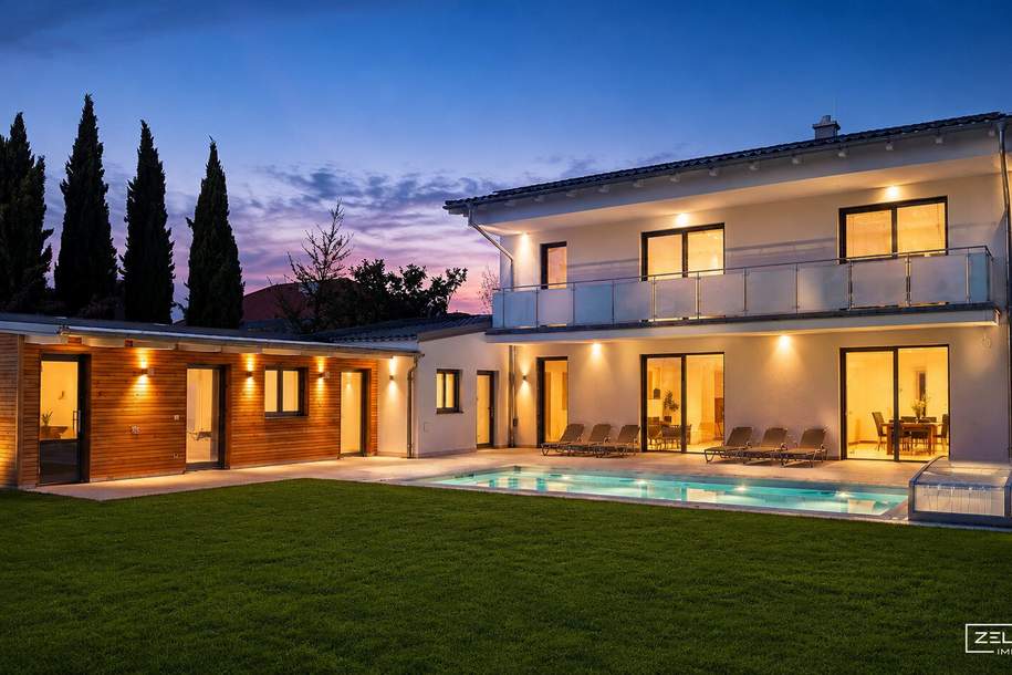 MEDITERRANES LEBENSGEFÜHL AM NEUSIEDLER SEE – ZWEI EXKLUSIVE NEUBAUVILLEN IN GOLS | PROVISIONSFREI | ZELLMANN IMMOBILIEN, Haus-kauf, 1.580.000,€, 7122 Neusiedl am See