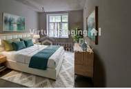 Schöne zweistöckige Wohnung mit Blick auf den Garten.