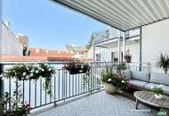 Am Kutschkermarkt | Exklusive 4-Zimmer-Altbauwohnung mit rund 14 m² großer Terrasse und Grünfläche