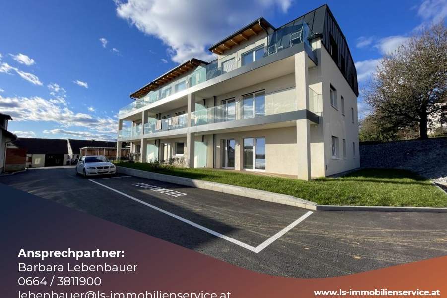 Neue Eigentumswohnung mit Garten und 2 Carports in bester Lage zu verkaufen!, Wohnung-kauf, 264.000,€, 8295 Hartberg-Fürstenfeld