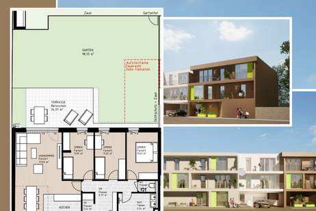 AM SCHULGARTEN - Gartenwohnung mit Privatsphäre in Randlage | Top 4 | PROVISIONSFREI UND SCHLÜSSELFERTIG, Haus-kauf, 427.800,€, 2700 Wiener Neustadt(Stadt)