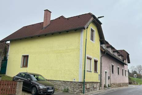 GROSSZÜGIGES LANDHAUS MIT KLEINER HALLE ALS WERKSTATT UND ABSTELLFLÄCHE SOWIE EIN EHEMALIGES HEURIGENLOKAL MIT VIEL POTENTIAL, Haus-kauf, 299.000,€, 3541 Krems(Land)