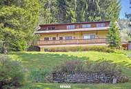 Mehrfamilienhaus auf drei Ebenen, Garten mit Teich &amp; Bergblick
