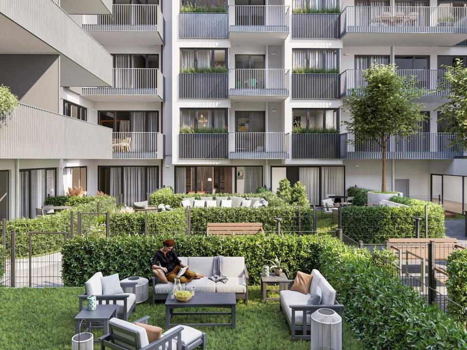 THE ARIK · Wohnen mit Weitblick – 3 Zimmer mit Garten zur Innenhofseite