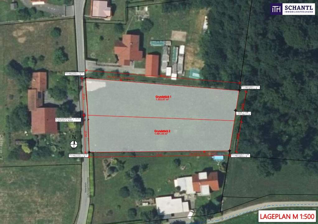 Attraktives Baugrundstück am Sonnenhang – 1.481,45 m²