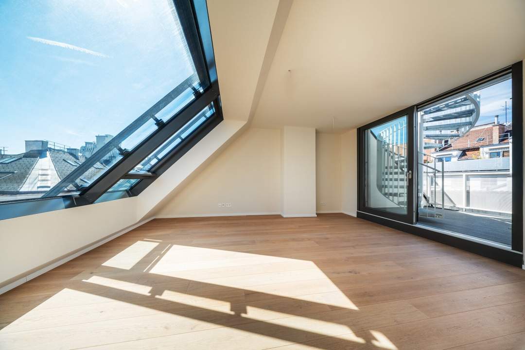 ESSENZ NO. 1 - Die neue Avantgarde des Wohnens - Traumhafte 3-Zimmer-Wohnung mit Dachterrasse