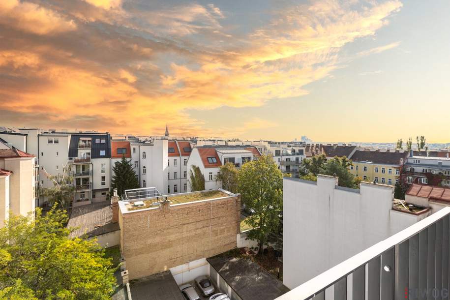 3-Zimmer Dachgeschosswohnung im 1.DG mit großem innenhofseitigem Balkon | PROVISIONSFREI, Wohnung-kauf, 549.000,€, 1140 Wien 14., Penzing