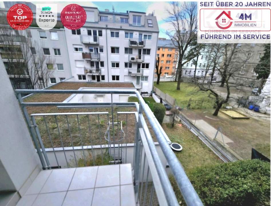 2-Zimmer-Wohnung mit Balkon und Garage - Ruhig &amp; zentral bei Westbahnhof