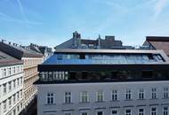 Naschmarkt-Living | Exklusive Maisonette mit Terrasse, Panoramablick &amp; Wintergarten !