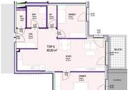 Jetzt besichtigen! Moderne 3 Zimmer Wohnung mit effizientem Grundriss und hohem Wohnkomfort. Ab Q3/26