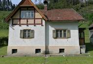 Haus mit Stall, Wiese und Wald in Etmißl