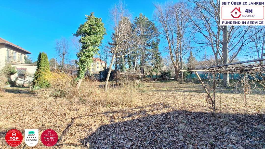 Seltene Chance im 13. Bezirk💎 1.070 m² Eckgrundstück für Villa oder Doppelhaus🏡