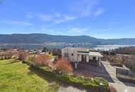 TRAUM SEEBLICK - großzügiges 11-Zimmer-Haus in Stiegl/Steindorf am Ossiachersee mit 2 Balkonen, 2 Terrassen.