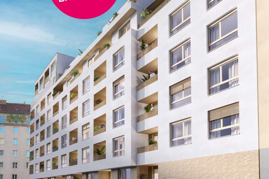 Willkommen in Maja: Der Wohnkomfort der Zukunft inmitten von Favoriten., Wohnung-kauf, 164.600,€, 1100 Wien 10., Favoriten