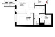 2-Zimmer-Wohnung inkl. Komplettküche mit Geschirrspüler und Mikrowelle, Loggia und Kellerabteil / ALF44 Top 2-06