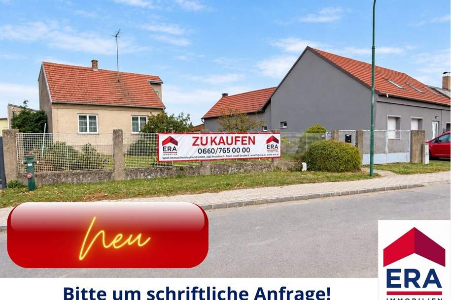 Charmantes Wohnhaus auf 2.972 m² Grund – zwei Parzellen, Nebengebäude und viel Potenzial!, Haus-kauf, 240.000,€, 2181 Gänserndorf